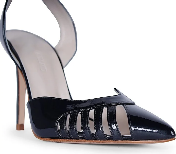 Maya Black Stiletto Heels - Image 2