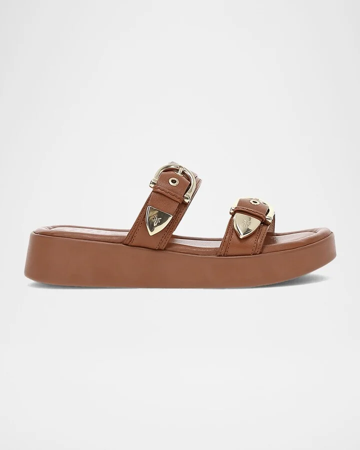 Maya Double Buckle Slide Sandals