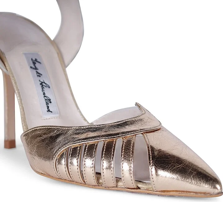 Maya Gold Stiletto Heels - Image 2
