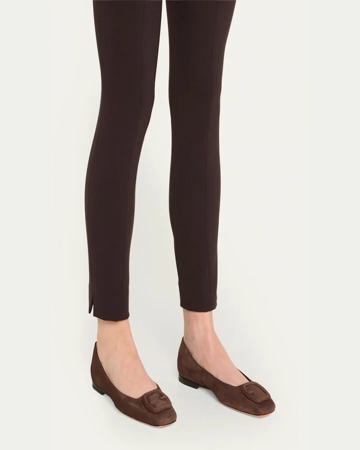 Maya Suede Buckle Ballerina Flats - Image 9