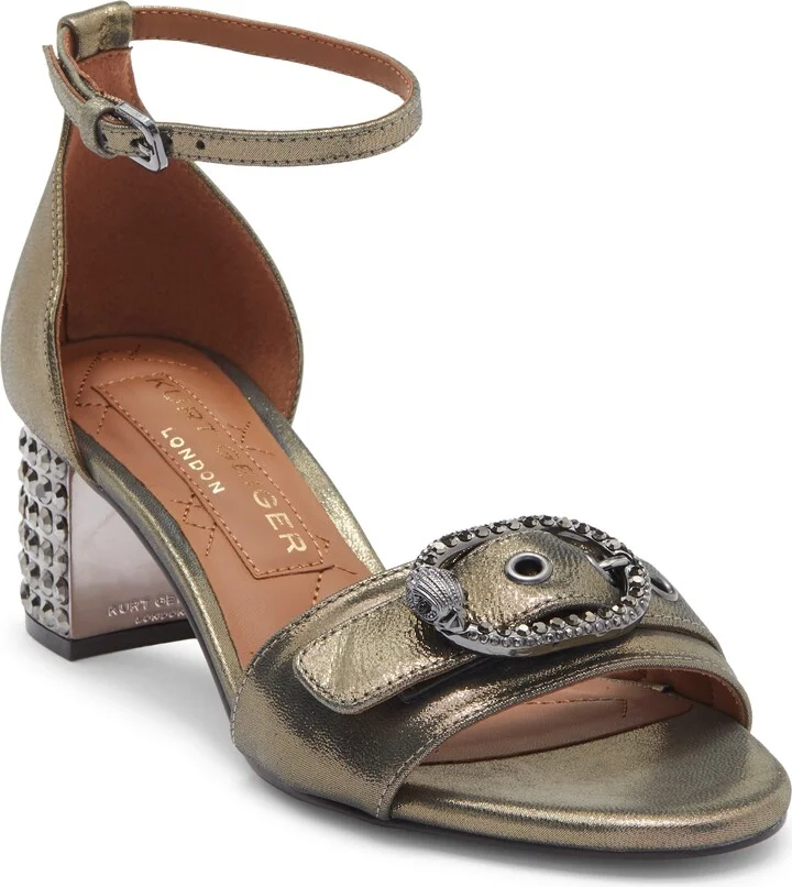 Mayfair Eagle Crystal Heel Sandal