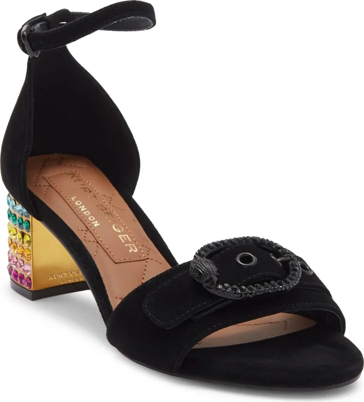Mayfair Eagle Crystal Heel Sandal