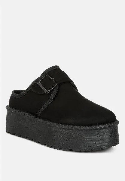 Mayfield Buckle Strap Fur Platform Classic Slip-On Women - Image 3