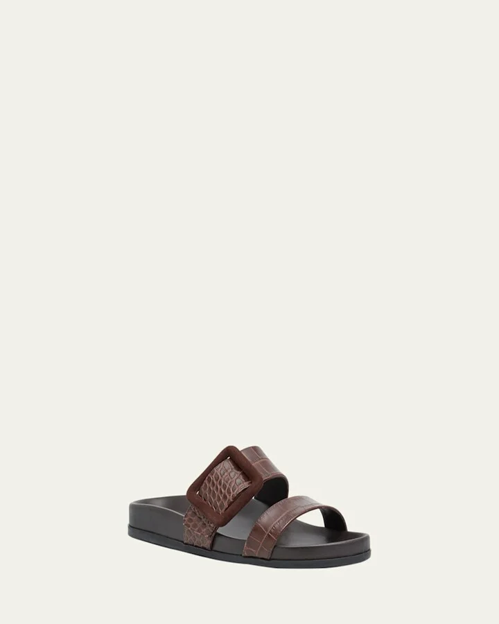 Mayfu Fussbett Croco Slide Sandals - Image 7