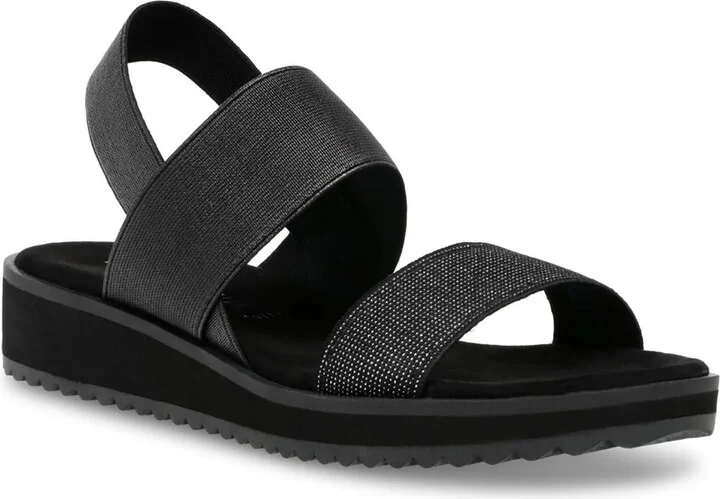 MayL02f9 Womens Open Toe Wedge Platform Sandals