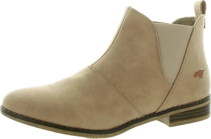 Maylon Womens Faux Leather Booties Chelsea Boots