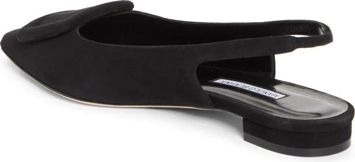 Maylura Buckle Pointed Toe Slingback Flat - Image 2