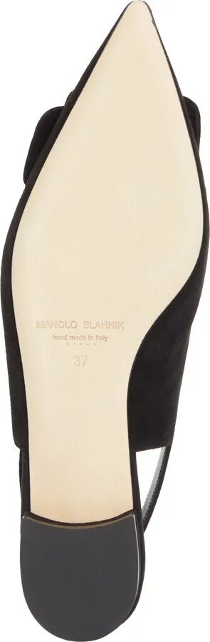 Maylura Buckle Pointed Toe Slingback Flat - Image 6