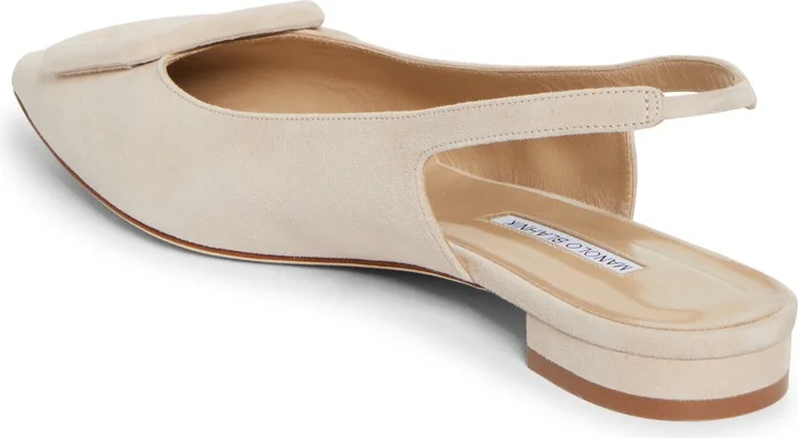 Maylura Buckle Pointed Toe Slingback Flat - Image 2