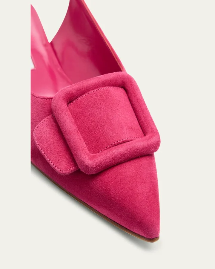 Maylura Suede Slingback Ballerina Flats - Image 5