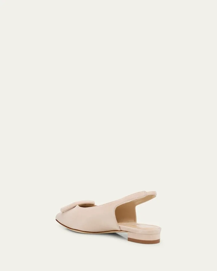 Maylura Suede Slingback Ballerina Flats - Image 8