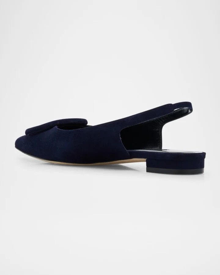 Maylura Suede Slingback Ballerina Flats - Image 4