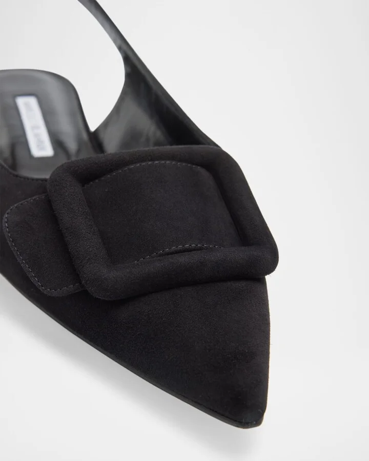 Maylura Suede Slingback Ballerina Flats - Image 8