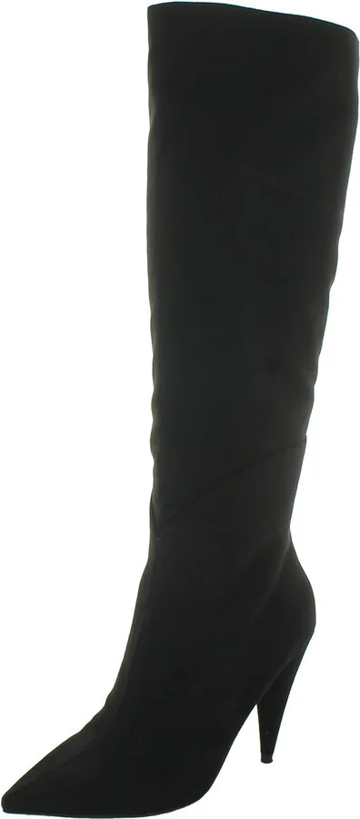 MAYNARD Womens Textile Faux Suede Thigh-High Boots