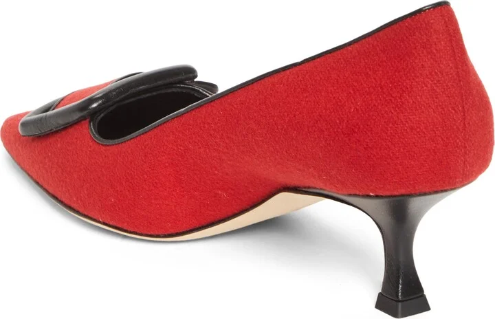 Maysale Buckle Pointed Toe Pump - Image 2