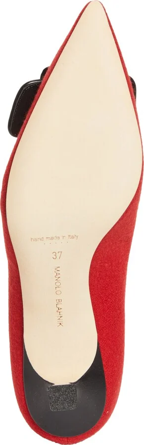Maysale Buckle Pointed Toe Pump - Image 6