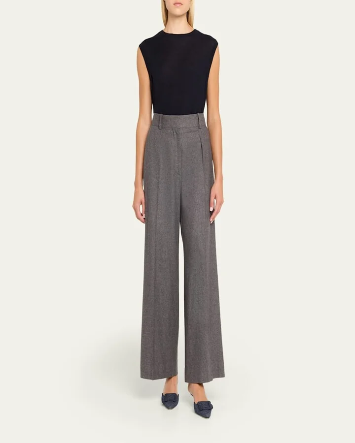 Maysale Denim Buckle Mules - Image 11
