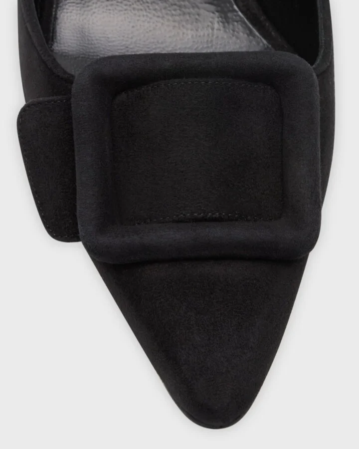Maysale Suede Buckle Mules - Image 11