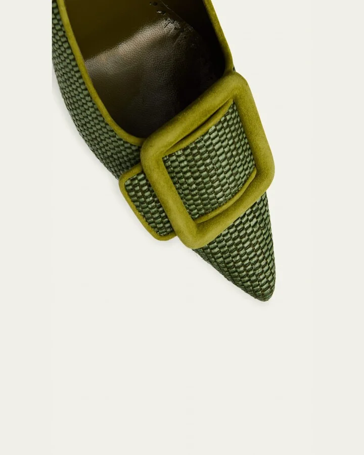 Maysale Woven Buckle Pumps - Image 8