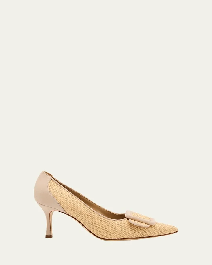 Maysale Woven Buckle Pumps
