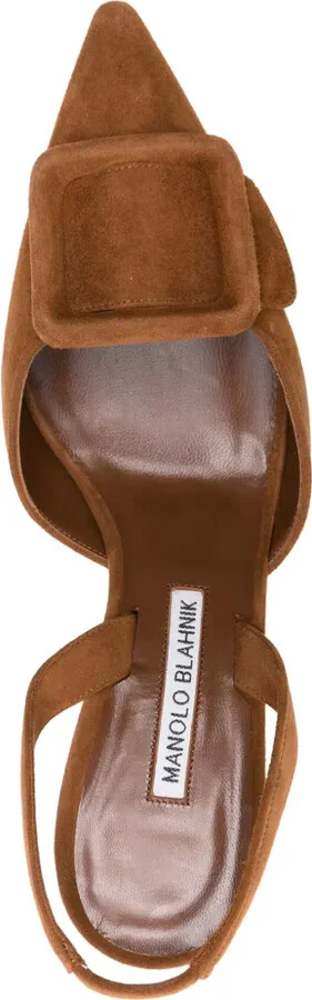 Maysli 70mm suede pumps - Image 4