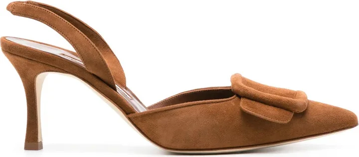 Maysli 70mm suede pumps