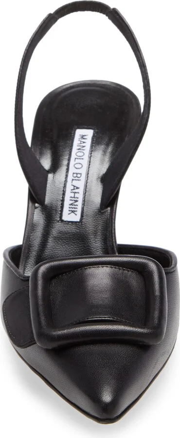Maysli Buckle Slingback Pointed Toe Pump - Image 4