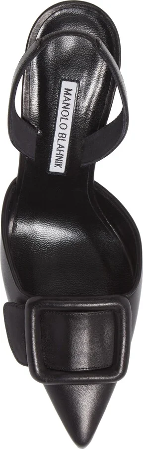 Maysli Buckle Slingback Pointed Toe Pump - Image 5