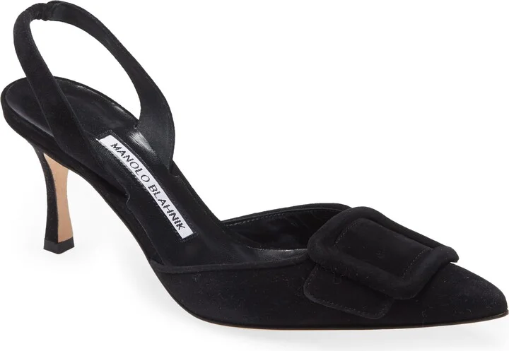 Maysli Buckle Slingback Pointed Toe Pump