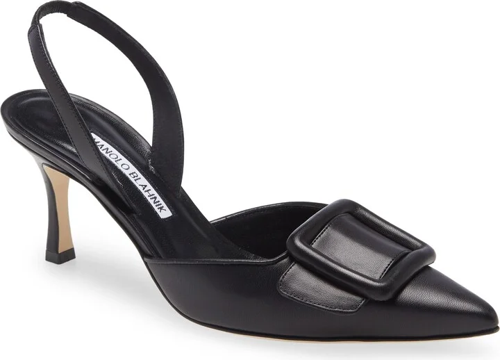 Maysli Buckle Slingback Pointed Toe Pump