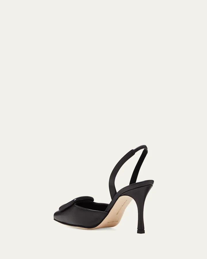 Maysli Leather Buckle Halter Pumps - Image 7