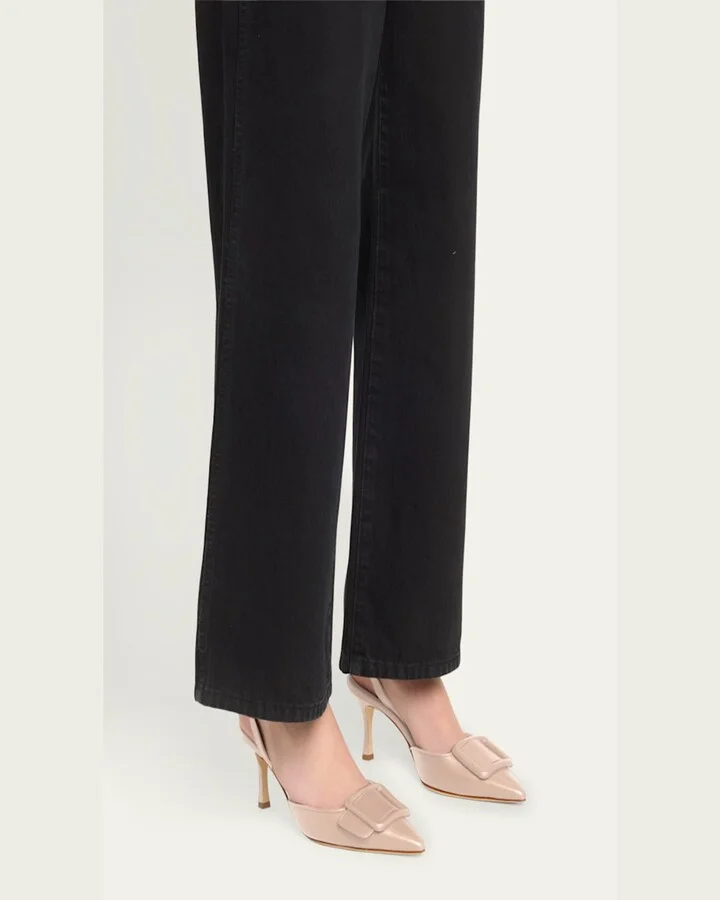 Maysli Leather Buckle Halter Pumps - Image 11