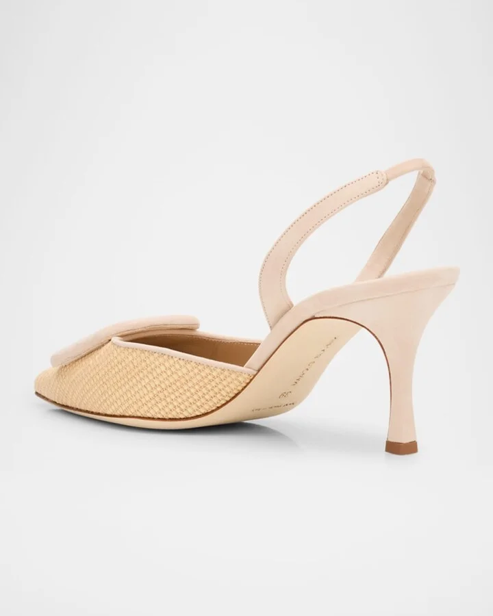 Maysli Woven Buckle Slingback Pumps - Image 2