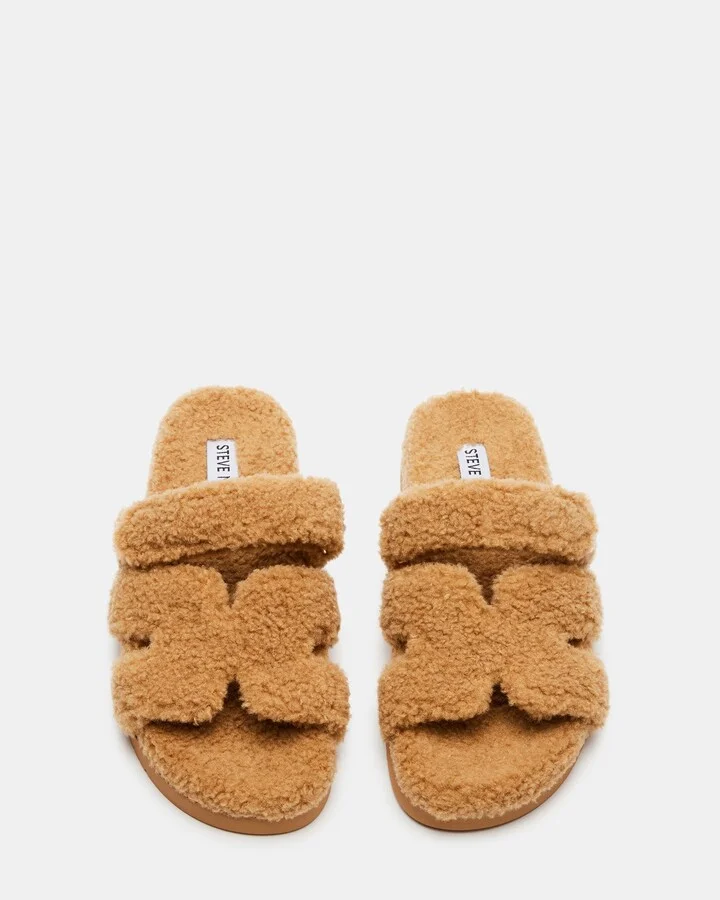 Mayven Faux Shearling Camel Fabric - Image 5