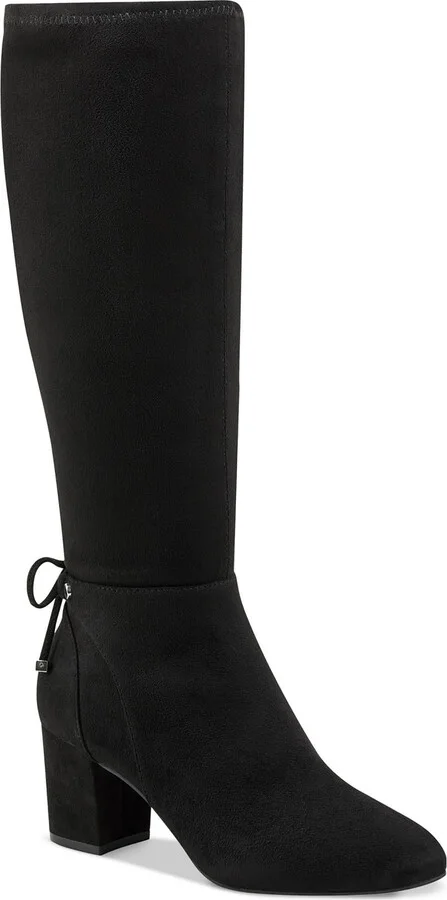 Mayviss Womens Faux Leather Mid-Calf Boots