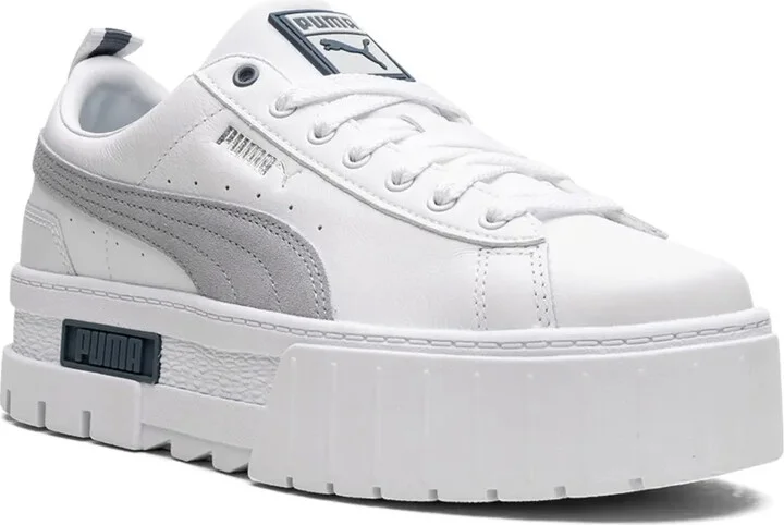 Mayze leather "Platinum Gray" sneakers - Image 2