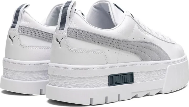 Mayze leather "Platinum Gray" sneakers - Image 3