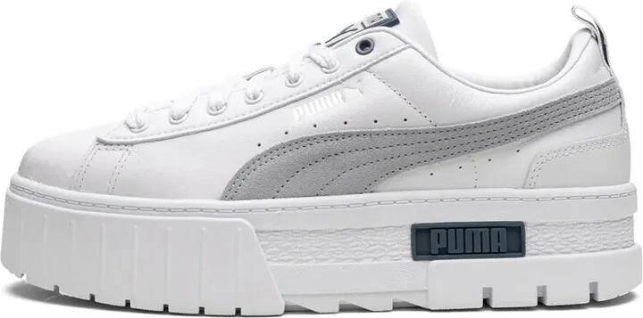 Mayze leather "Platinum Gray" sneakers - Image 5
