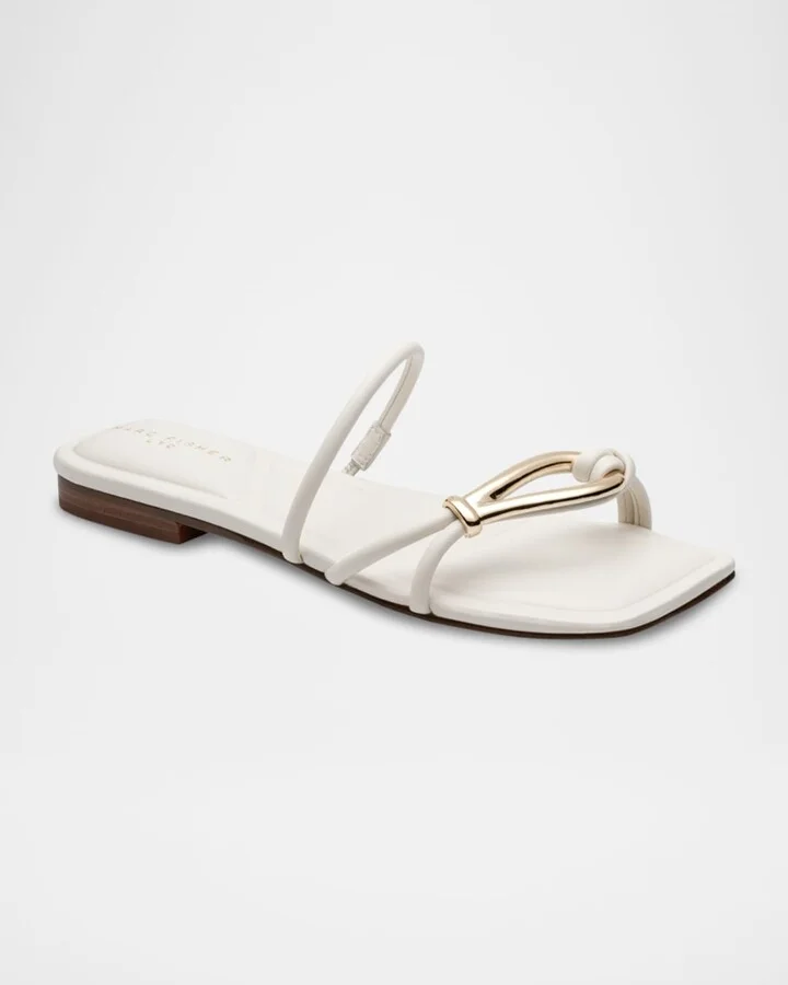 Mazza Tubular Knot Ornament Slide Sandals - Image 5