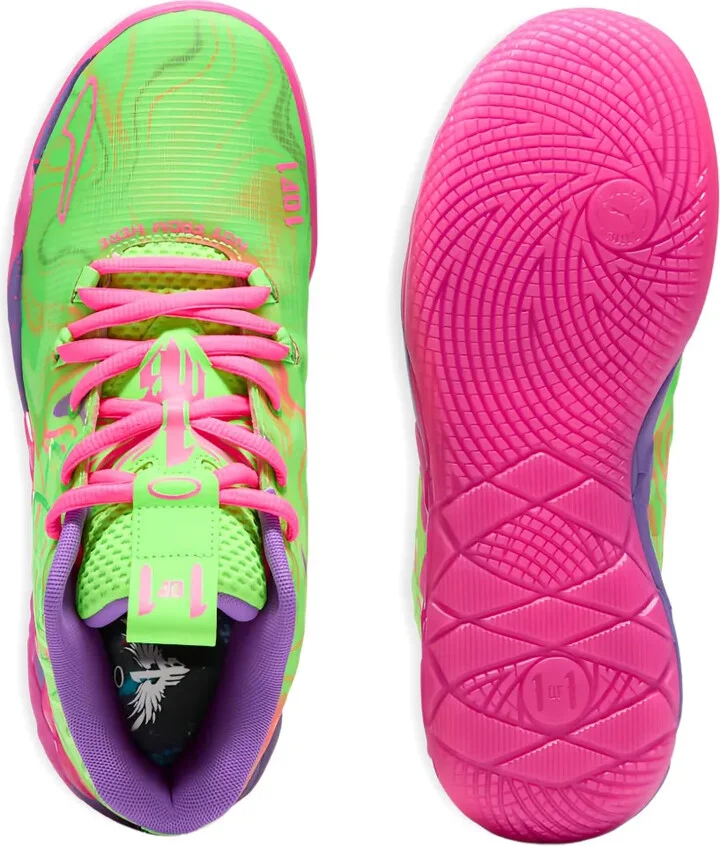 MB.01 Inverse Toxic "Purple Glimmer/Knockout Pink-Green" sneakers - Image 3