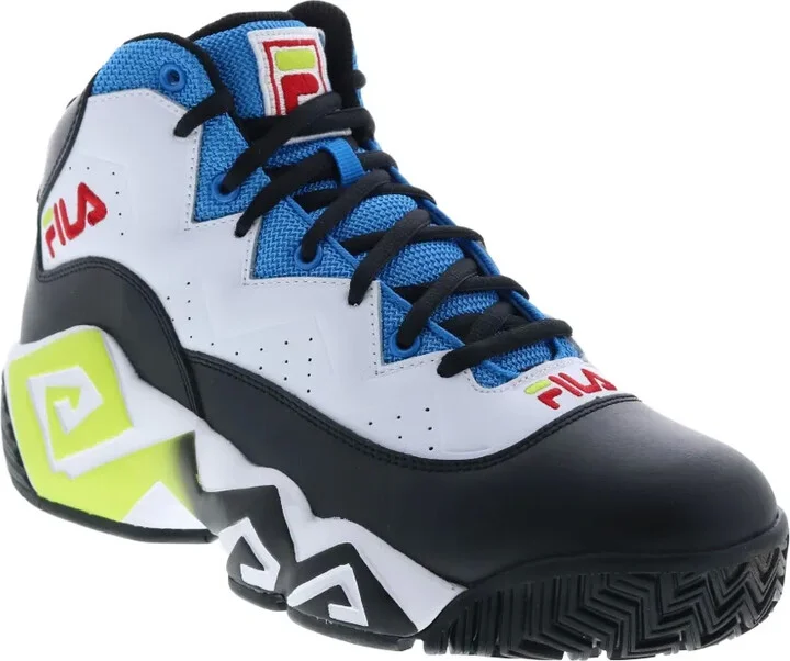 MB Jamal Mashburn "White/Black/Electric Blue" sneakers - Image 2