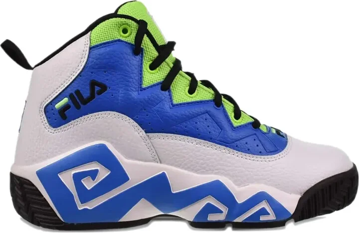 MB "White/Electric Blue/Green Gecko" sneakers