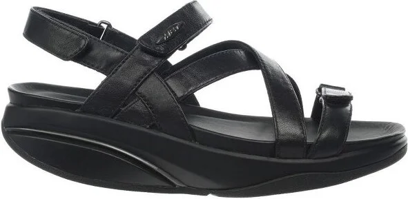 MBT Women's Kiburi Black Dress Sandals,