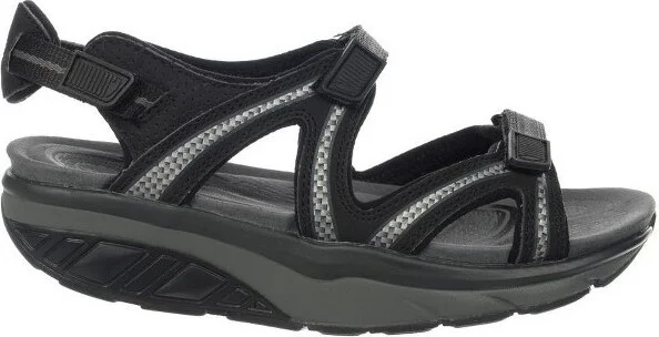 MBT Women's Lila 6 Sport Black/Charcoal Grey Outdoor Sandals,
