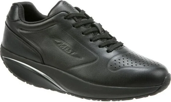 MBT Women's MBT 1997 Black Leather Casual Sneakers, - Image 2