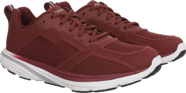 MBT Women's Wave Iii Lace Up in Burgundy, - Image 4