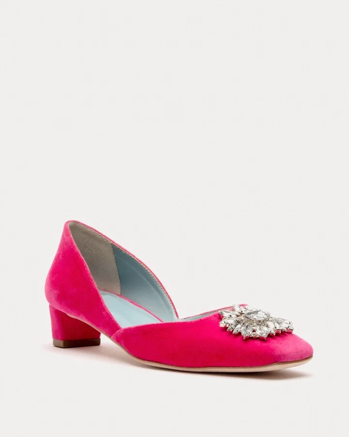 McCall Mini Block Heel - Velvet Pink