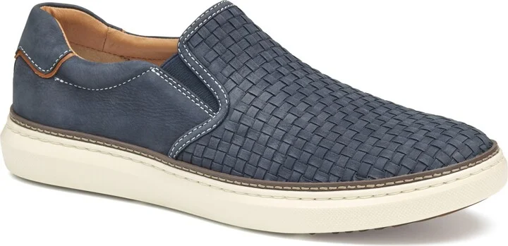 Navy Woven Tumbled Nubuck
