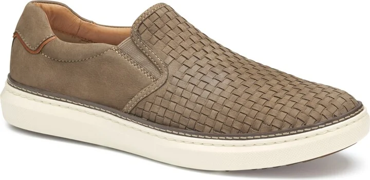 Taupe Woven Tumbled Nubuck