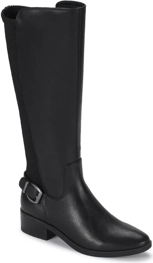 Mckayla Womens Faux Leather Tall Knee-High Boots